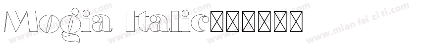 Mogia Italic字体转换